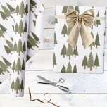 Papel De Regalo Country Christmas Tree Wrapping Paper<br><div class="desc">This cute tree grouping has all the makings for a great holiday wrapping paper. Try changing it up with different backgrounds to make this your own.</div>