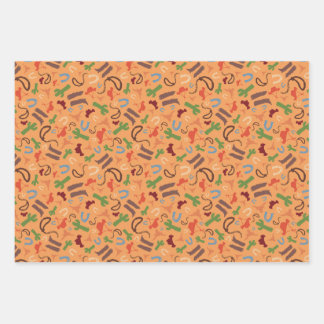 Papel de regalo Country Cowboy Hoja plana juego de