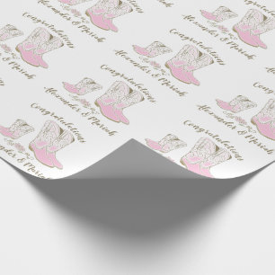 Papel De Regalo Cowboy Baby Shower Country Western Blue Boy