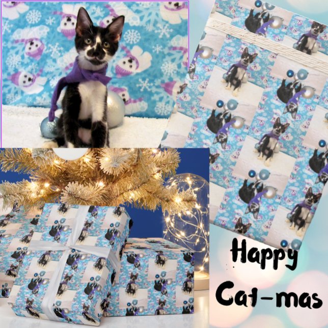 Papel De Regalo Cowboy el gato adorable - Navidades envolviendo pa (Subido por el creador)
