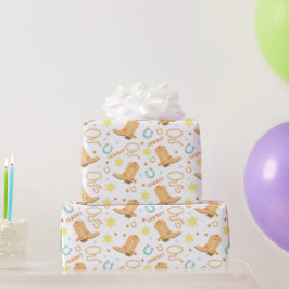 Papel De Regalo Cowboy feliz cumpleaños