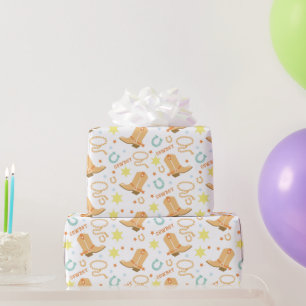 Papel De Regalo Cowboy feliz cumpleaños