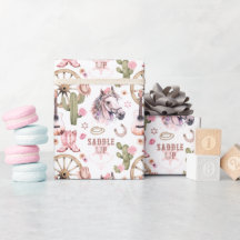 Cowgirl Boots & Horse Gift Wrap