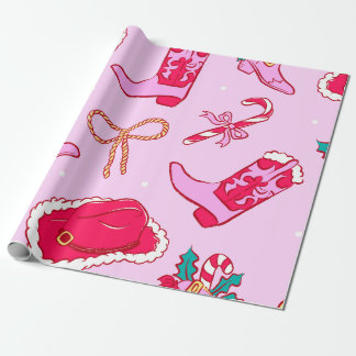 Papel De Regalo Cowgirl Christmas Cheer