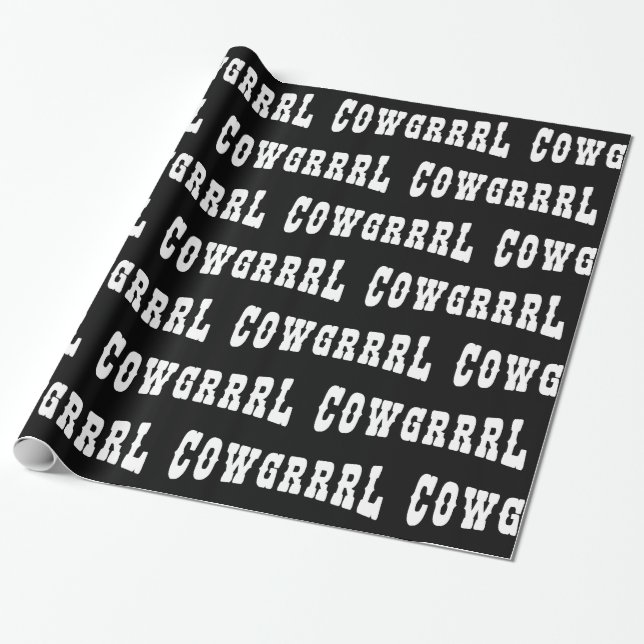 PAPEL DE REGALO COWGRRRL (Desenrollado)
