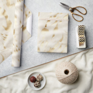 Papel De Regalo Cowhide de oro blanco crema occidental