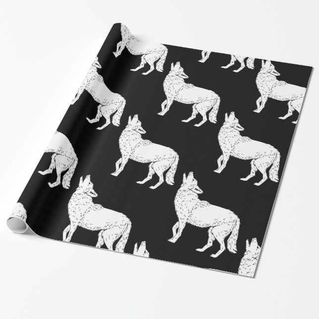 Papel De Regalo Coyote que grita Thunder_Cove (Desenrollado)