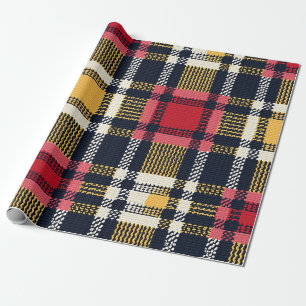 Papel De Regalo Cozy Knit Patchwork - Viejo Boho Autumn Style 3