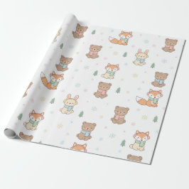 Papel De Regalo  Cozy Winter Friends Gift Wrap