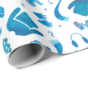 Papel De Regalo Cozy Winter Wear acuarela
