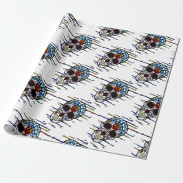 Papel De Regalo cráneo de azúcar