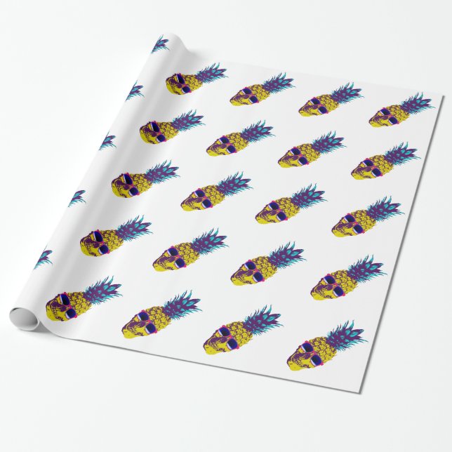 Papel De Regalo Cráneo de la piña (Desenrollado)