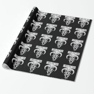 Papel De Regalo Cráneo del Headbanger