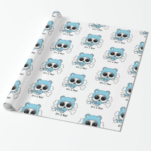 Papel De Regalo Cráneo lindo del bebé