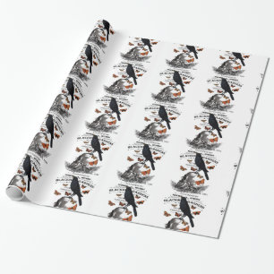 Papel De Regalo cráneo vintage de halloween moderno