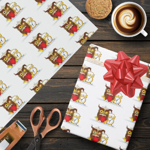 Papel De Regalo Cranky Owl