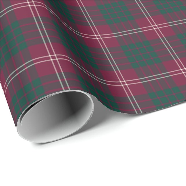 Papel De Regalo Crawford Clan Tartan (Esquina del rollo)