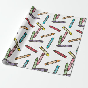 Papel De Regalo Crayones de color