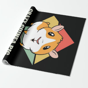 Papel De Regalo Crazy Guinea Pig Lady Amantes Regalos