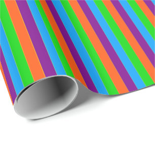Papel De Regalo Crazy Kids Colours 06-Striped Gift Wrap