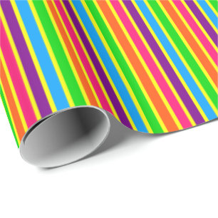 Papel De Regalo Crazy Kids Colours 09-Striped Gift Wrap