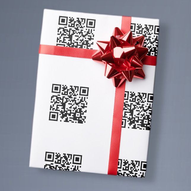 Papel De Regalo Crea instantáneamente un código QR con patrón en m (Subido por el creador)