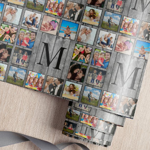 Papel De Regalo Crea tu Collage de fotos Personalizado Rustic Farm