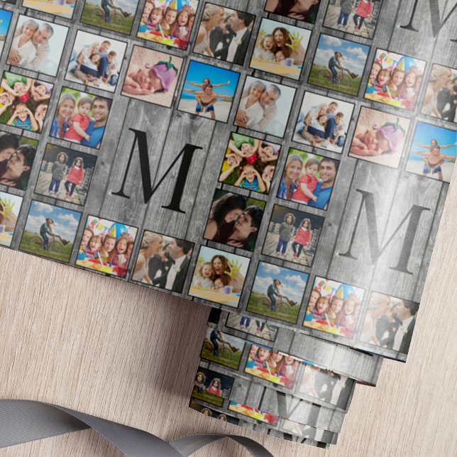 Papel De Regalo Crea tu Collage de fotos Personalizado Rustic Farm (Subido por el creador)