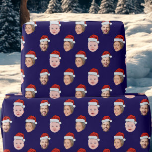Papel De Regalo Crea tu propia cara de sombrero de Santa 3 Foto Az