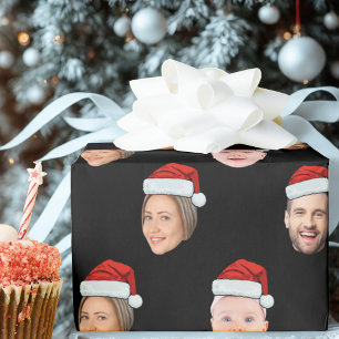 Papel De Regalo Crea tu propia cara de sombrero de Santa 3 Foto Na