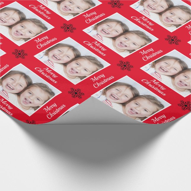 Papel De Regalo Crea tu propia foto navideña (Esquina)