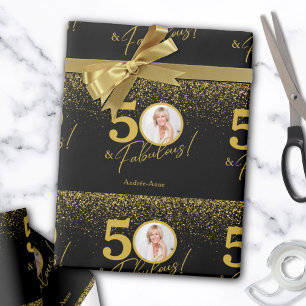 Papel De Regalo Crea Tu Propia Invitación de Cumpleaños con Foto F