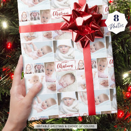 Papel De Regalo Crea tu propio 8 Personalizado de fotos, saludo y 