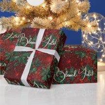 Crea tu propio acebo rojo verde de invierno Yule
