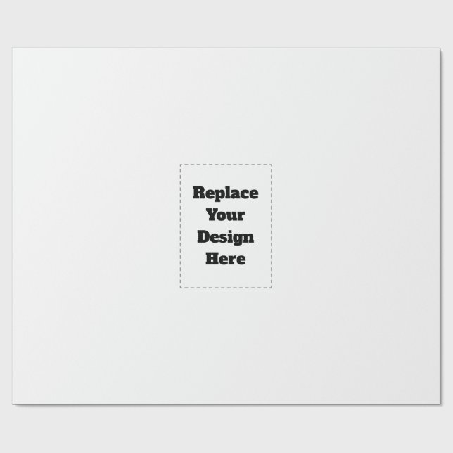 Papel De Regalo Crea tu propio blanco  (Superficie plana)