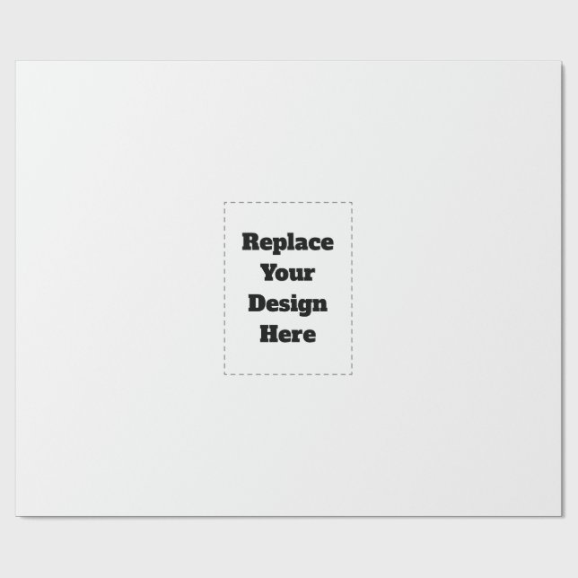 Papel De Regalo Crea tu propio blanco  (Superficie plana)