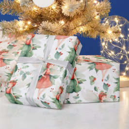 Papel De Regalo Crea tu propio hada roja de vacaciones