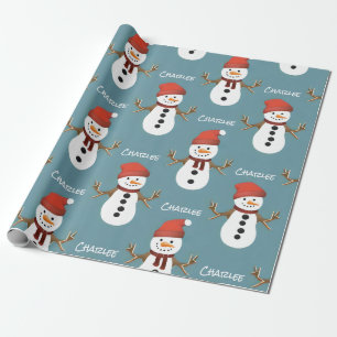 Papel De Regalo Crea tu propio muñeco de nieve personalizado