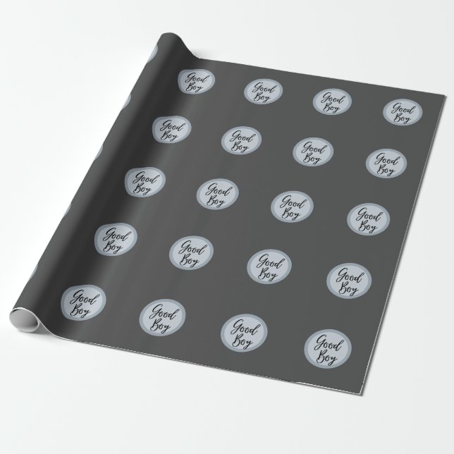 Papel De Regalo Crea tu propio retrato Mascota foto gris moderno (Desenrollado)