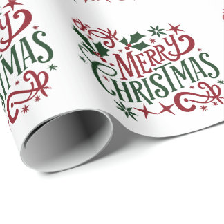 Papel De Regalo Crea Tu Propio Retro Feliz Navidad