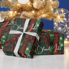Papel De Regalo Crea tus propias cintas y lazos de acebo rojo verd