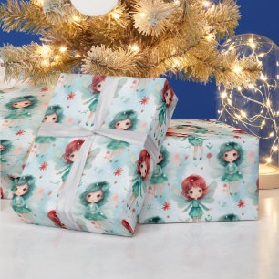 Papel De Regalo Crea tus Propias Hadas de Navidad