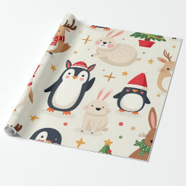 Papel De Regalo Crea tus Propios Amigos Animales Kawaii