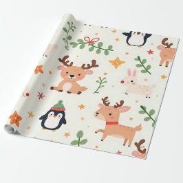 Papel De Regalo Crea tus propios Navidades Kawaii Critters