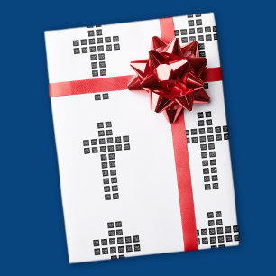 Papel De Regalo Crea un patrón cruzado con cualquier logotipo o im