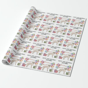 Papel De Regalo Cream Labrador Recuperever Lab Dog Colorful Birday