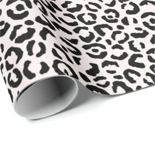 Papel De Regalo Cream Rubor Black Leopard Print
