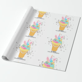 Papel De Regalo Creamy Dreamies Birthday Wrapping Paper