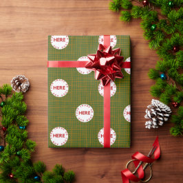 Papel De Regalo Crear foto Personalizado | Logotipo Navidades del 