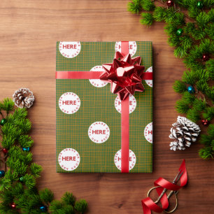 Papel De Regalo Crear foto Personalizado Logotipo Navidades del